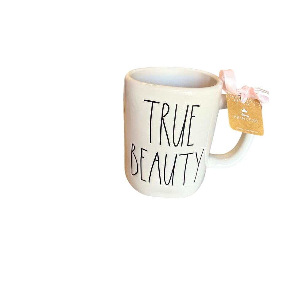 Rae Dunn Disney Princess Beauty and the Beast Bell True Beauty Ceramic Mug